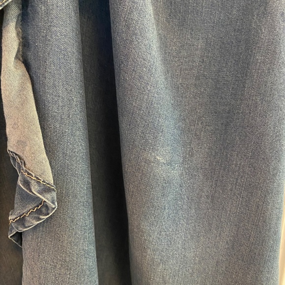 Diesel Denim Look Dress with Back Ruffle Size XS - Picture 3 of 3